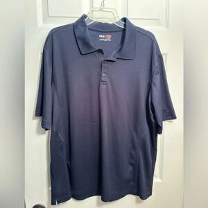 Navy Fila golf shirt